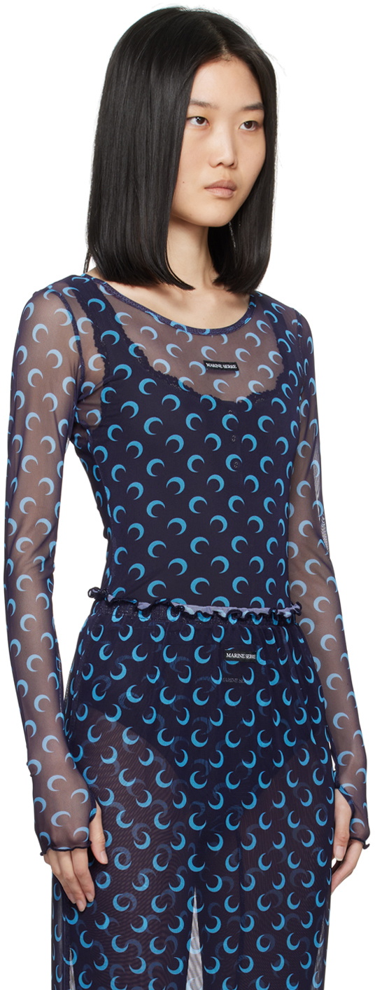 blue dress sleeveless Juliet Sleeveles Mesh Bodycon Mini Dress Blue