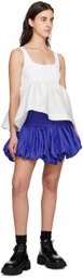 Marques Almeida Blue Puff Miniskirt