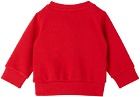 adidas Kids Baby Red Trefoil Sweatshirt & Lounge Pants Set