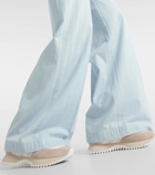 Polo Ralph Lauren Cotton chambray wide-leg pants