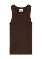 Aexae Ribbed-knit Tank Brown XS (UK6 / XS)