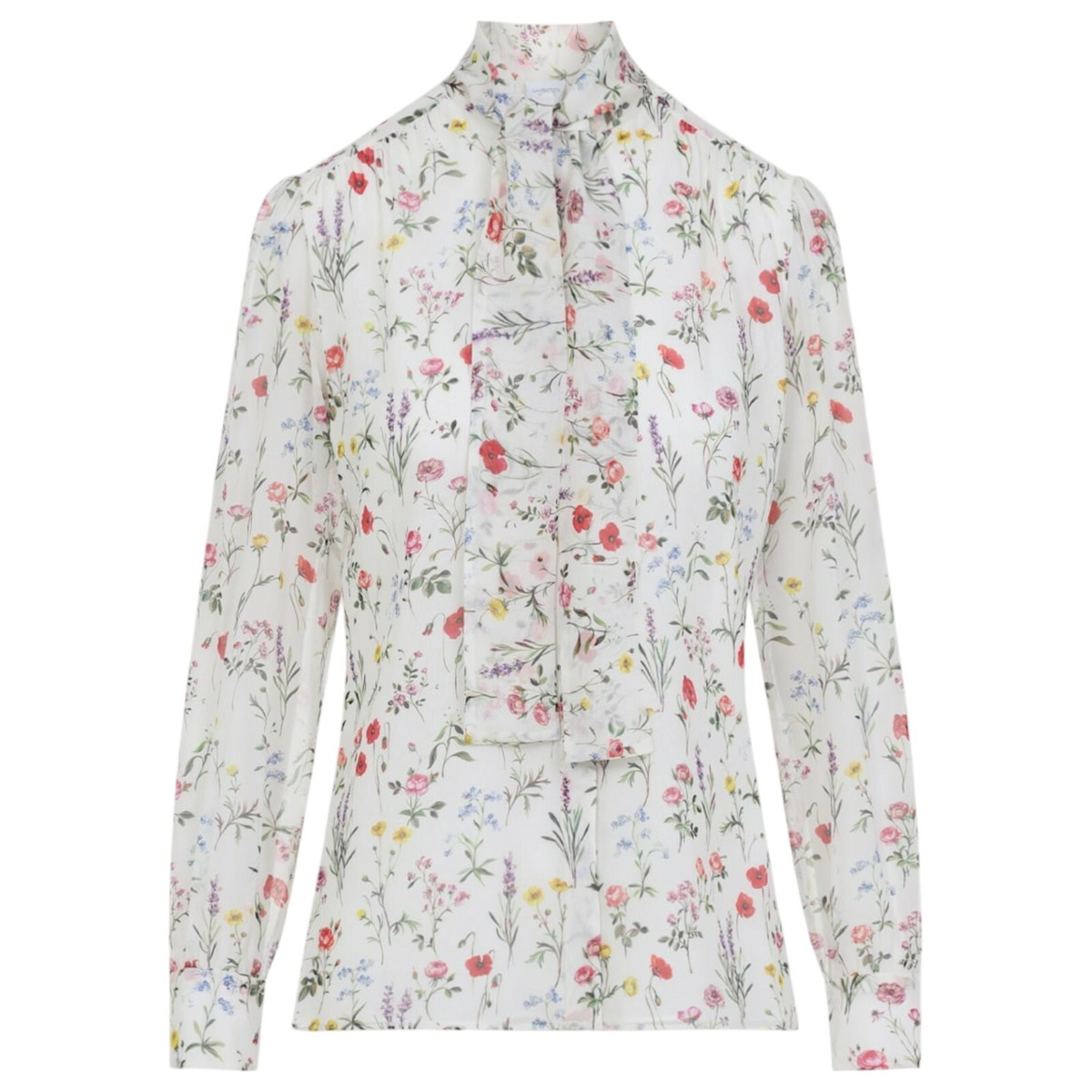 Giambattista Valli Cropped Macramé Bow Top Giambattista Valli