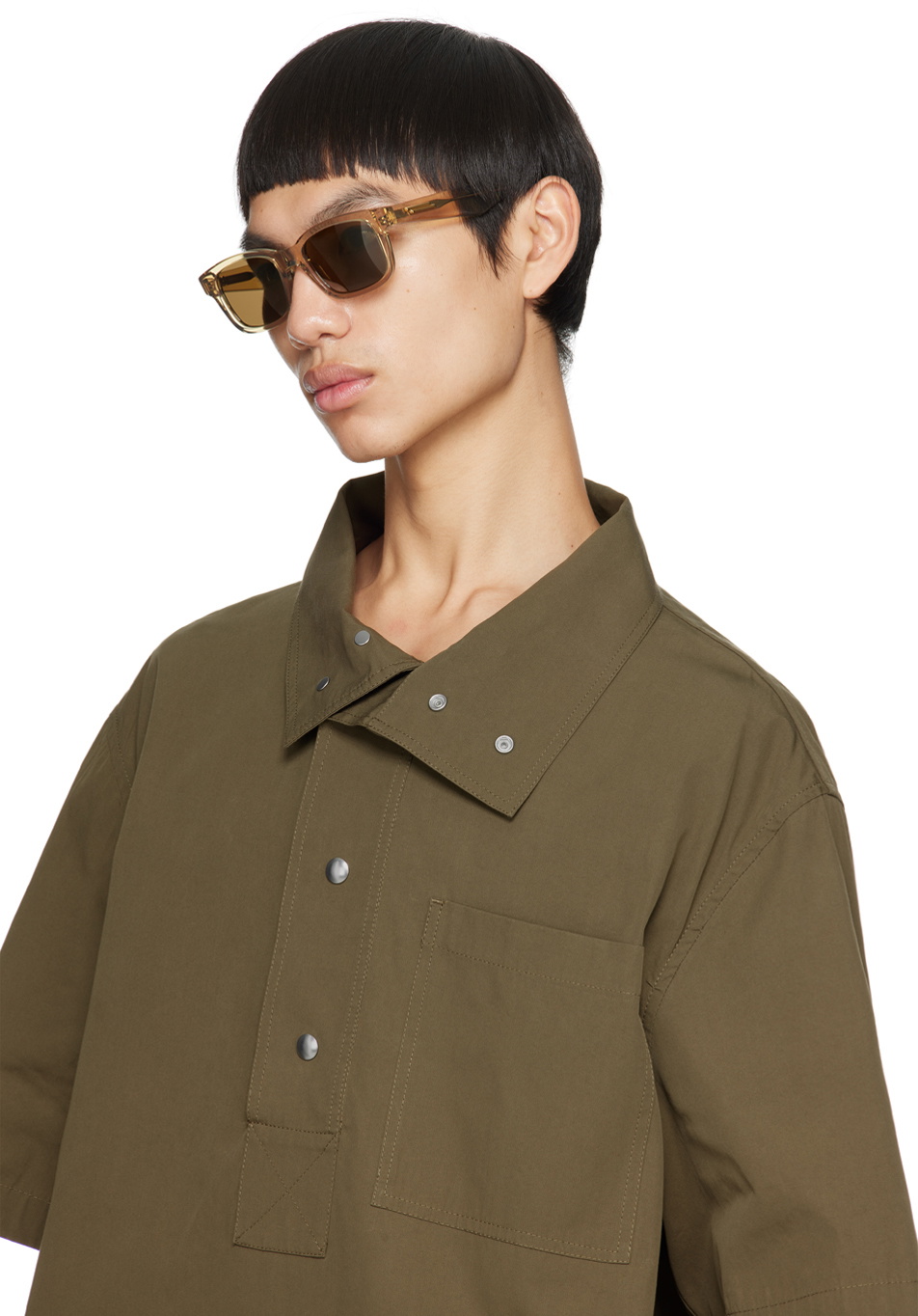 Bottega Veneta Brown Square Sunglasses Bottega Veneta display picture 3