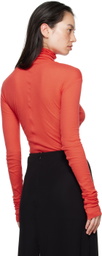 BITE Red Long Sleeve Roller Turtleneck