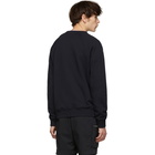 Balmain Navy and Silver Logo Sweatshirt