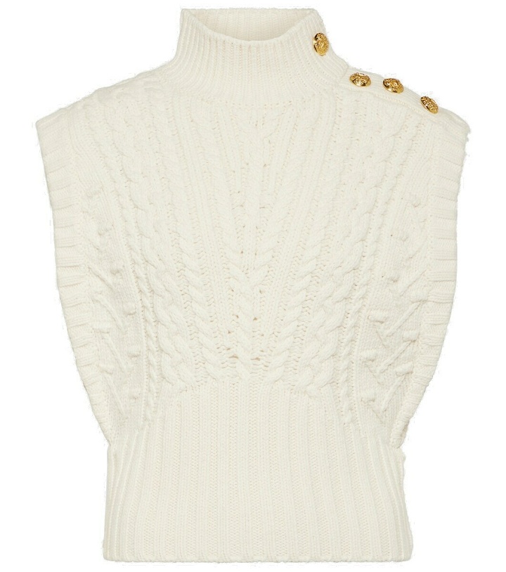 Photo: Veronica Beard Holton cable-knit wool sweater vest