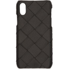 Bottega Veneta Black Intrecciato Max Weave iPhone X/XS Case