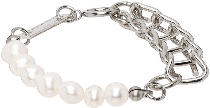 Photo: IN GOLD WE TRUST PARIS Silver Pearl Vintage Bold Bracelet