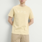 A.P.C. Men's VPC Logo T-Shirt in Yelow