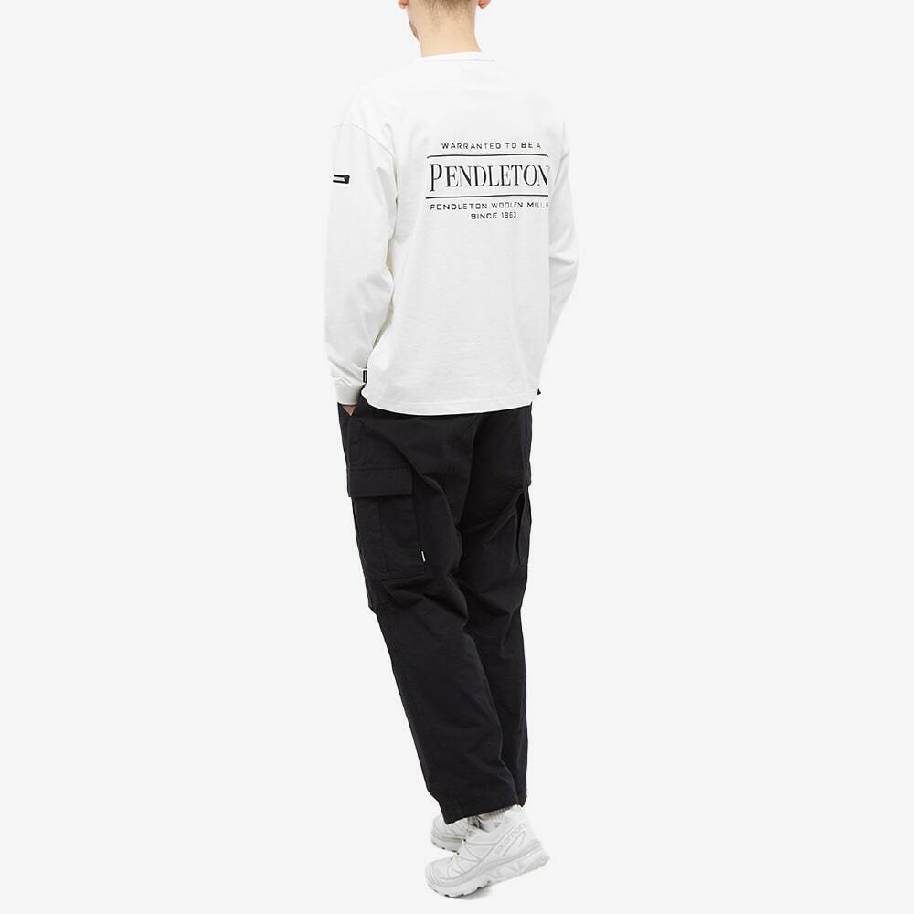 Neighborhood X Pendleton Long Sleeve T-Shirt in White