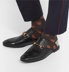 Gucci - Kings Horsebit Leather Backless Loafers - Men - Black