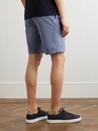 Brunello Cucinelli - Straight-Leg Cotton-Twill Shorts - Blue