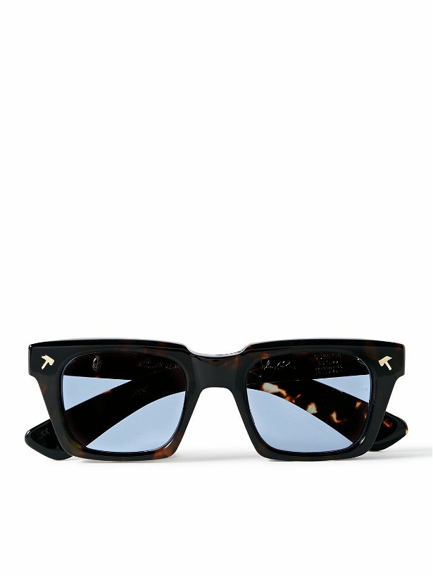 Photo: Jacques Marie Mage - Quentin Square-Frame Tortoiseshell Acetate and Gold-Tone Sunglasses