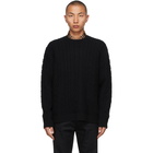 Burberry Black Cashmere Carroll Sweater