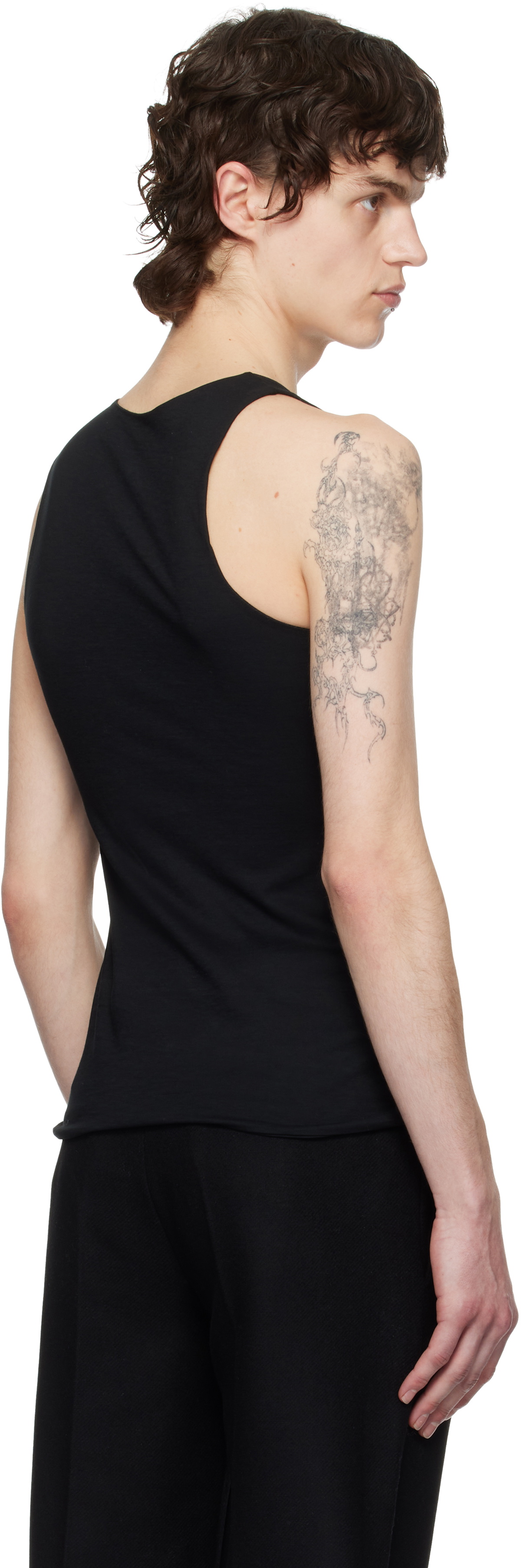 AARON ESH Black Tied Tank Top