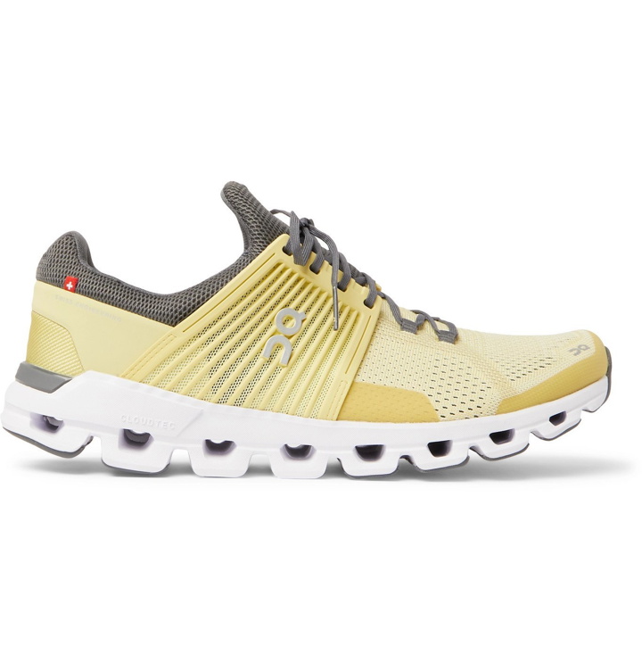 Photo: On - Cloudswift Rubber-Trimmed Mesh Running Sneakers - Yellow