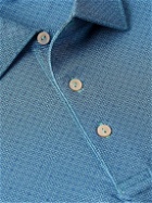 Peter Millar - Soriano Printed Stretch-Jersey Golf Polo Shirt - Blue