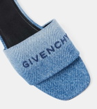 Givenchy Logo denim slides