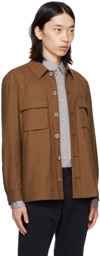BOSS Brown Relaxed-Fit Jacket