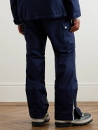Brunello Cucinelli - Straight-Leg Shell-Trimmed Striped Wool Ski Pants - Blue