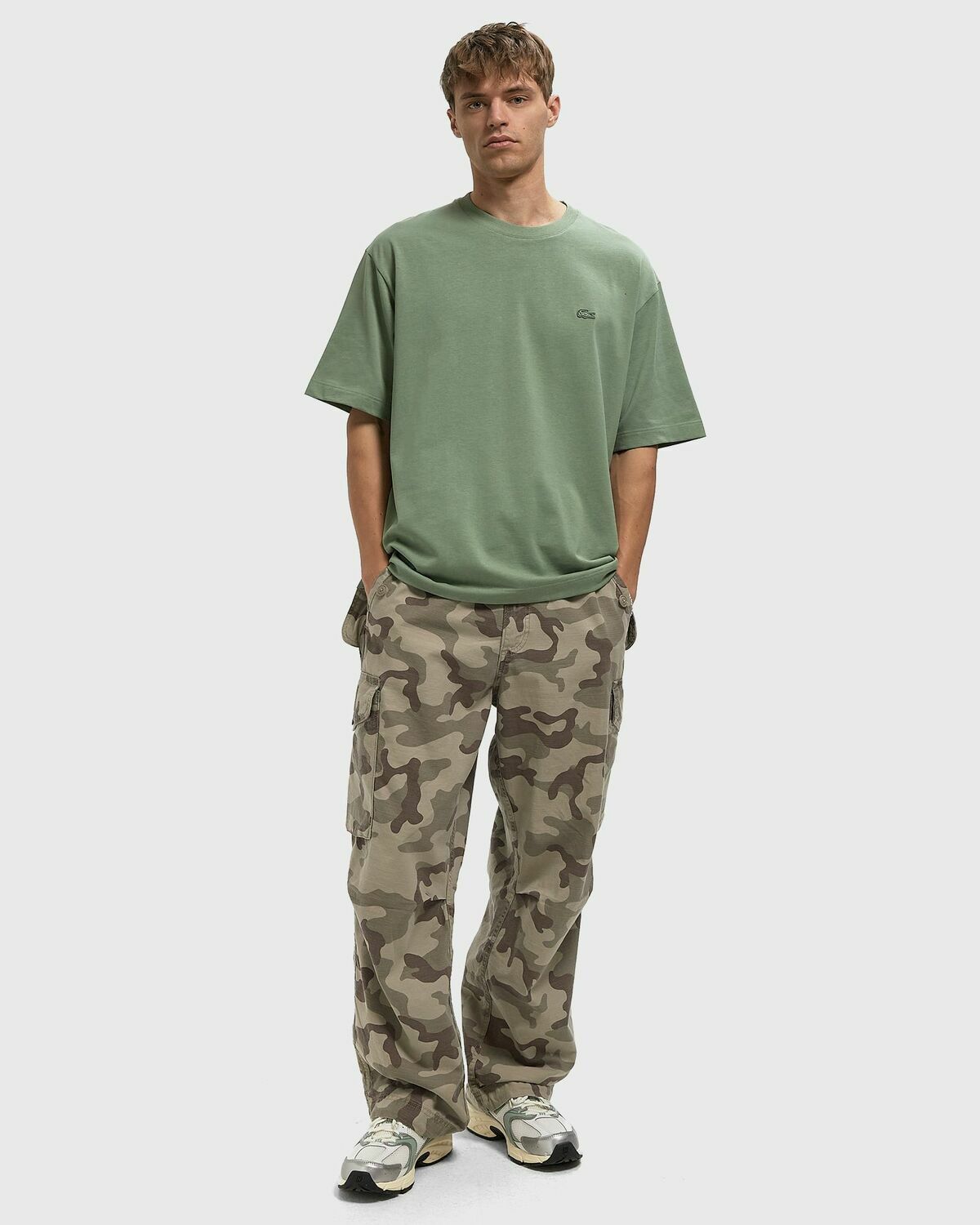 Lacoste Loose Fit T-Shirt Green Mens Shortsleefe