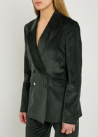 Gabriela Hearst Angela Double-breasted Corduroy Blazer Green