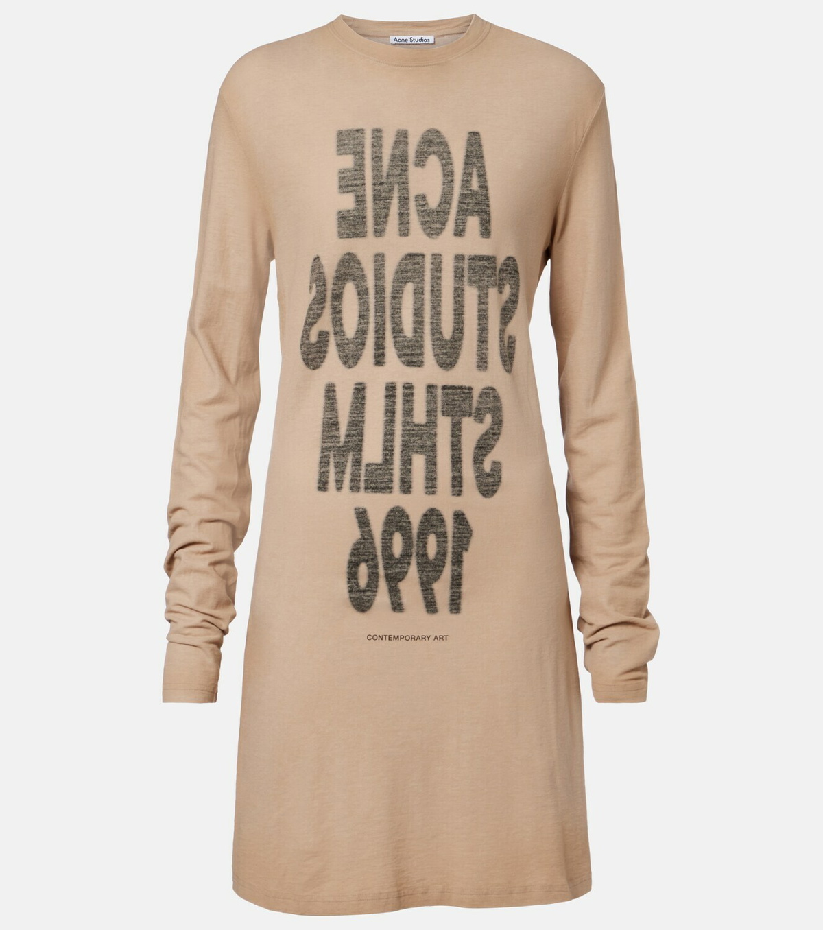 Acne Studios Logo cotton jersey minidress