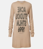 Acne Studios Logo cotton jersey minidress