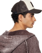 AMIRI Brown & White MA Foam Trucker Cap