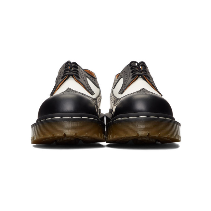 White Dr Martens 3989 Smooth Brogue Bex Martens Black And White