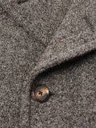 Caruso - Double-Breasted Wool-Blend Peacoat - Brown