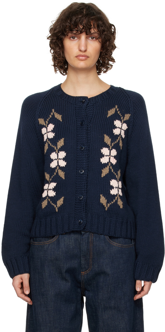 YMC Navy Atomic Cardigan YMC