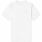 POP Trading Company Men's Logo T-Shirt in White/Peacock Green