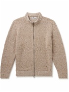 Inis Meáin - Donegal Merino Wool and Cashmere-Blend Zip-Up Cardigan - Neutrals