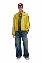 Diesel Biker jacket in perforated leather - Leather jackets - Unisex - Yellow