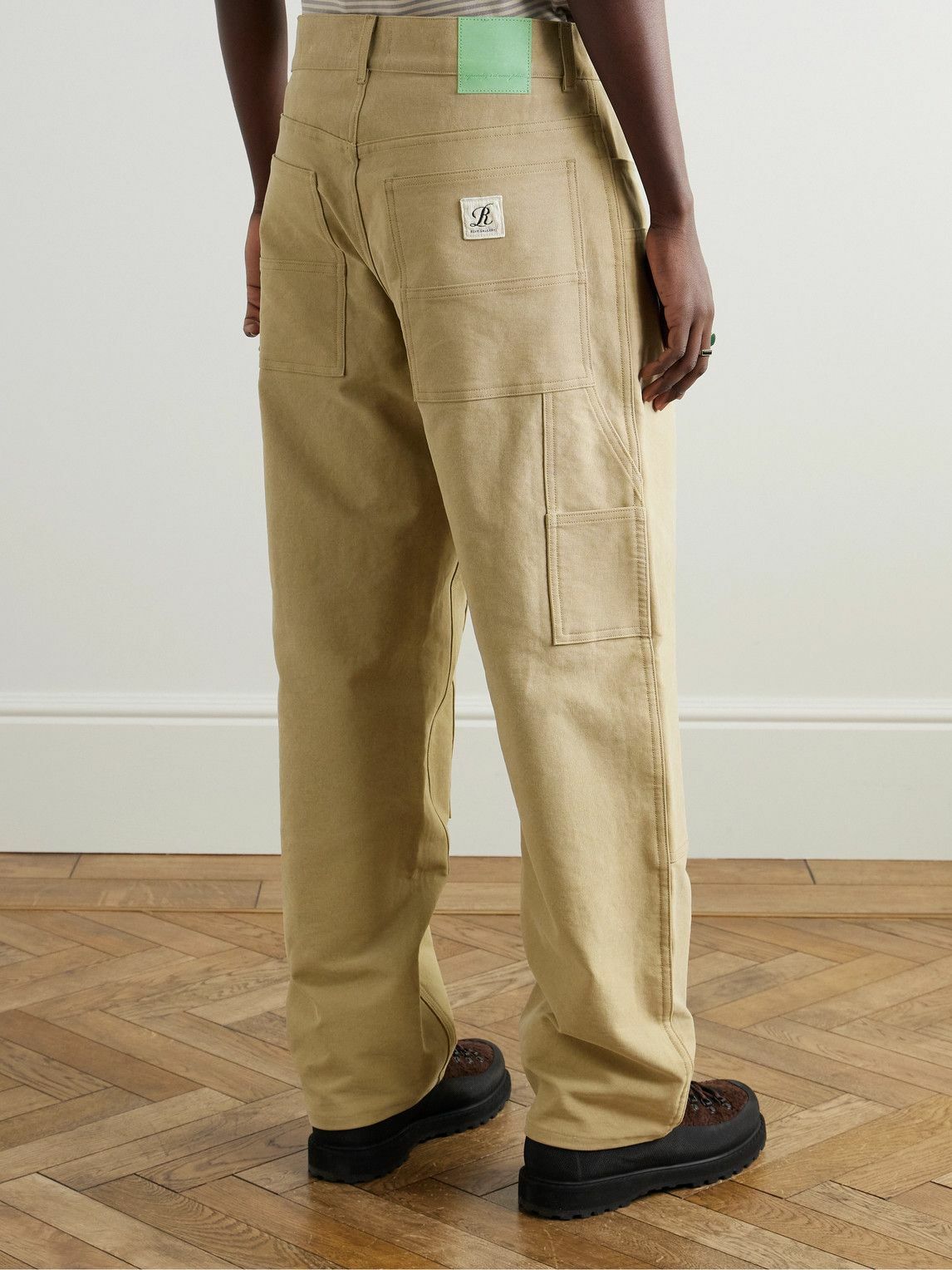 AGOLDE - RSVP Ewing Straight-Leg Cotton-Twill Carpenter Trousers - Neutrals