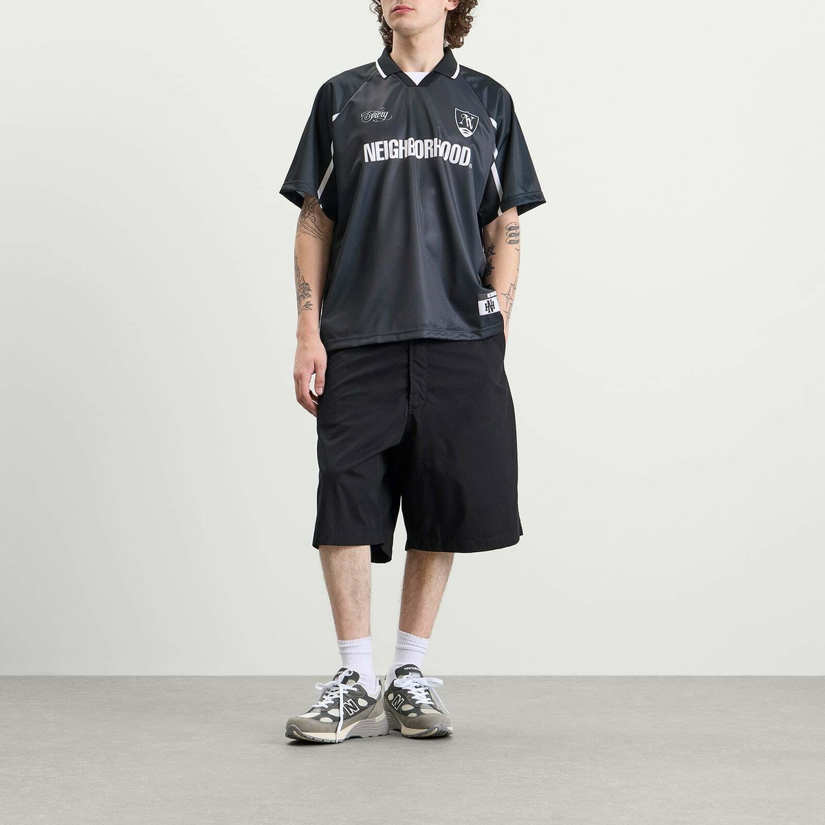 Neighborhood Men's Game Shirt in Charcoal