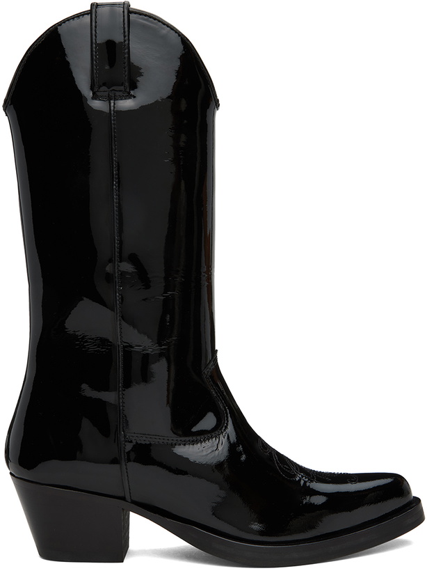 Photo: Ernest W. Baker Black Western Boots