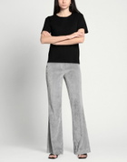 Manila Grace Womens Pants in Grey