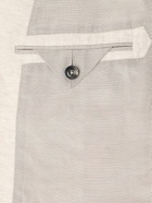 Zegna - Double-Breasted Linen-Twill Suit Jacket - Neutrals