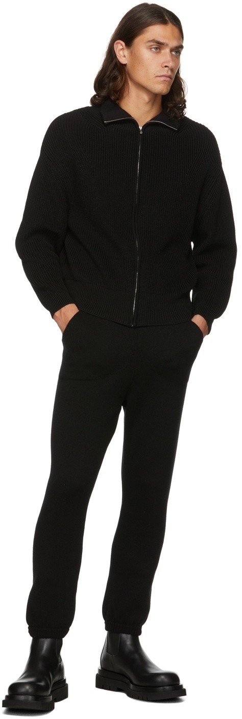 Judy Turner Black Clark Zip-Up Sweater