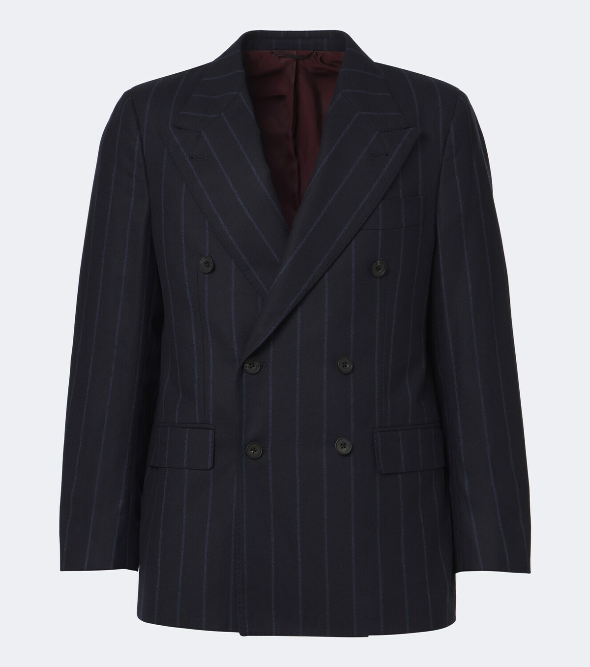 Rubinacci Chalk stripe virgin wool blazer