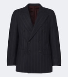 Rubinacci Chalk stripe virgin wool blazer
