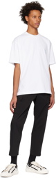 Solid Homme White Bonded T-Shirt
