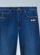 Off-White Spray Diagonal Relax Jeans