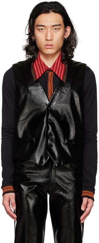 Photo: Anna Sui SSENSE Exclusive Black Paneled Waistcoat