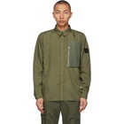 Stone Island Shadow Project Khaki Vented Overshirt