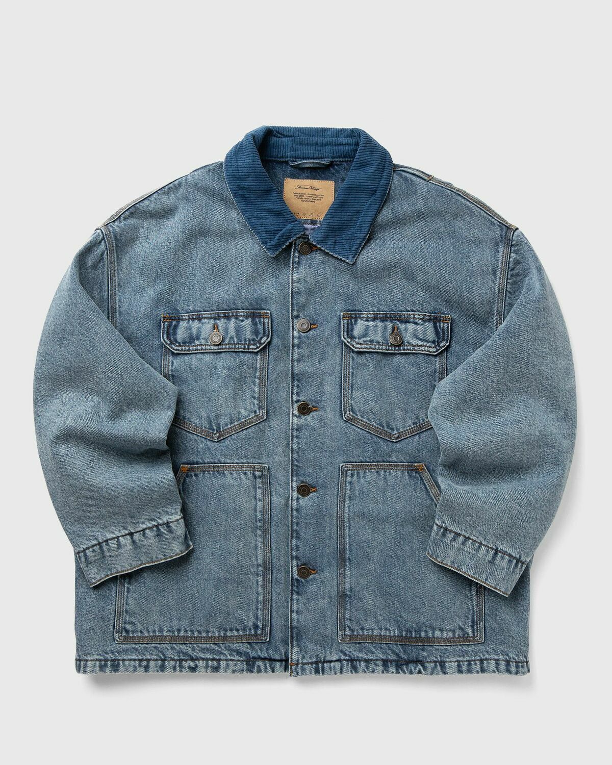 American Vintage JOYBIRD VEST Blue Womens Denim Jacket