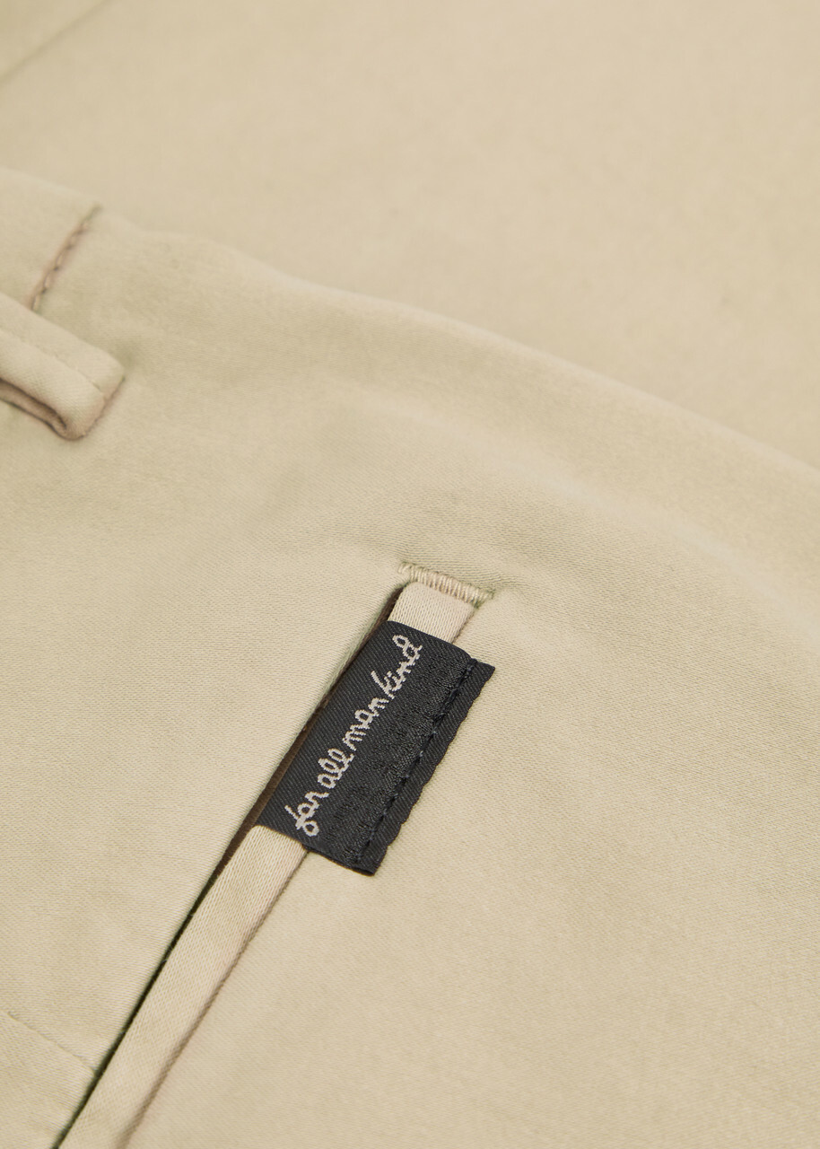 7 For All Mankind Slimmy Tapered-leg Cotton-blend Chino Trousers Sand