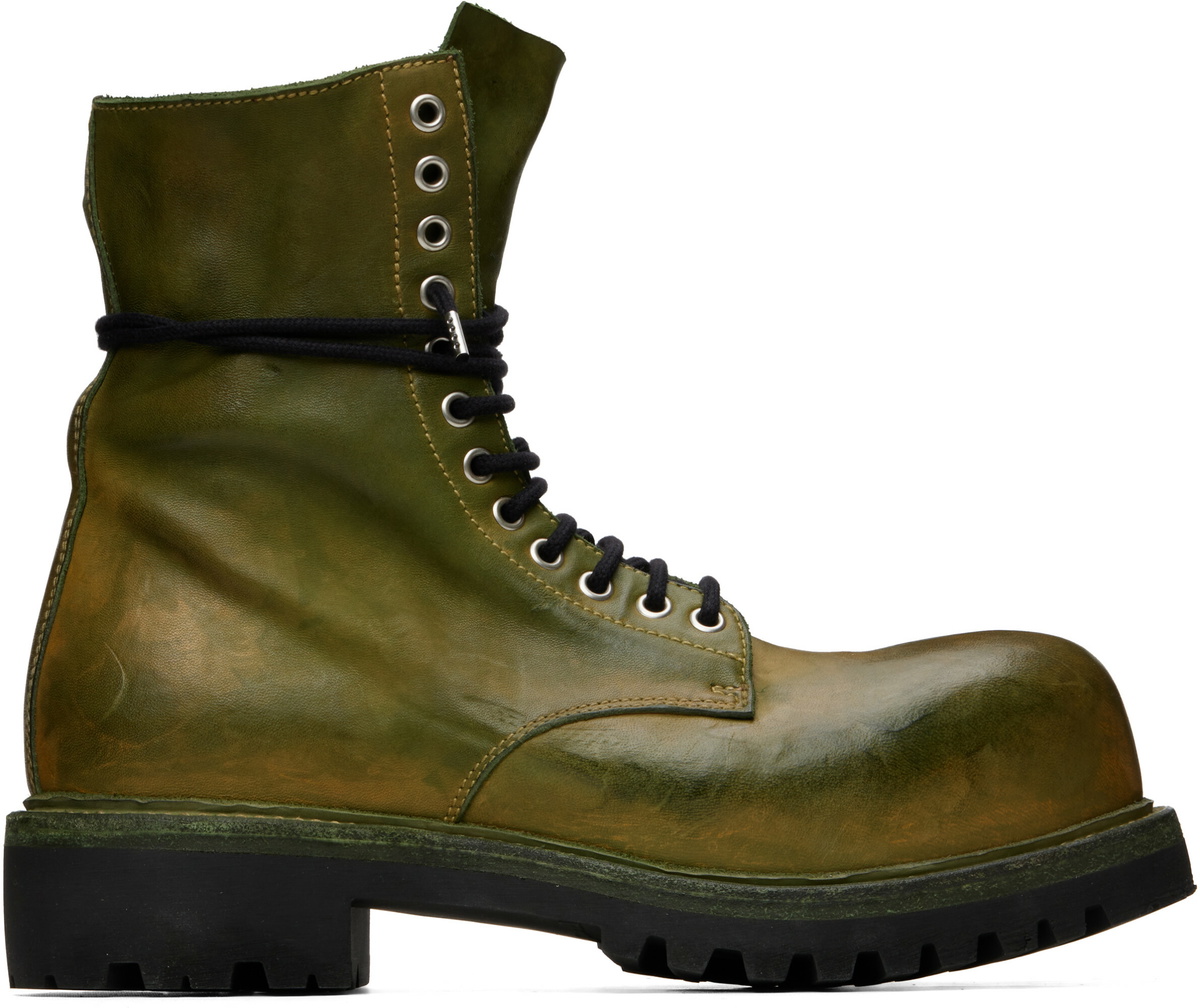 A DICIANNOVEVENTITRE Khaki Prisma Combat Boots